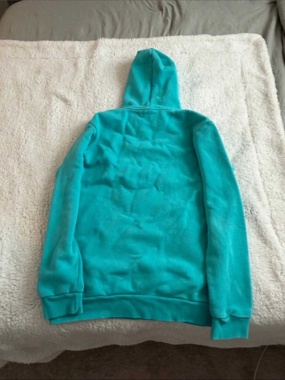 adidas Teal Pullover Hoodie with Trefoil Logo